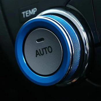 2KS/SET Automotive klimatizace knoflík kovový dekorační kroužek pro Toyota Prado 2700 2010-2018