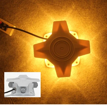 LED Cross Star Osvětlení Venkovní Nástěnné Světlo Lampy Barevné RGB Bodový Zdroj Světla, Vodotěsné 220V 12W