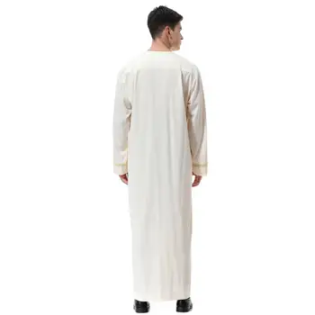 Muž Muslimské Abaya Šaty Pákistán Islám Oblečení Abayas Župan Saúdská Arábie Kleding Mannen Kaftan Omán Qamis Musulman De Mode Homme