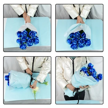 10 Kusů 50x70cm Hedvábného Papíru DIY Ruční Řemeslo Papírové Květiny Dárkové Balení Svatbu, Narozeniny Domova Dekorace Dodávky