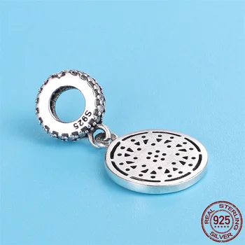 Sun, Vzor, Přívěsek&Kouzlo Autentické 925 Sterling Silver Fit Originální 3mm Náramek A Náramek Pro Ženy k Narozeninám Módní Šperky Dárek