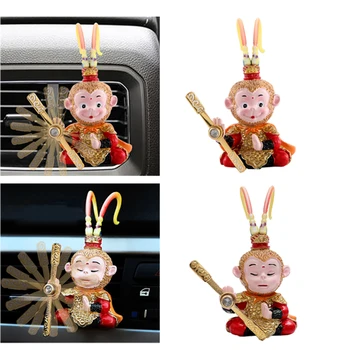 Opičí Král Wukong Obrázek Ornamenty Auto Klimatizace Vent Clip Parfém Osvěžovač Difuzor Auto Interiérové Dekorativní Příslušenství