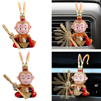 Opičí Král Wukong Obrázek Ornamenty Auto Klimatizace Vent Clip Parfém Osvěžovač Difuzor Auto Interiérové Dekorativní Příslušenství