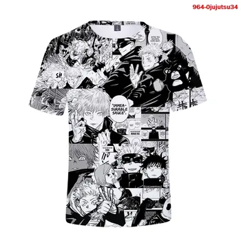 Japanses Anime Jujutsu Kaisen T Shirt Harajuku Graphic Tee Punk Goth Oblečení Estetické Oblečení Žena Trička Casual T Shirt