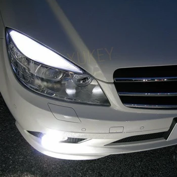 Xenon Bílá LED Žádná Chyba Obočí Víčko Světla Žárovky Pro Mercedes Benz W204 C300 C350 C63 AMG T10-15SMD Parkování Výměna Lampy