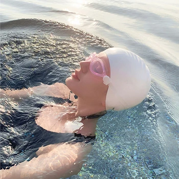Pohodlné Non-Skluzu Silikonové Plavání Čepice Koupací Čepici, aby se Vaše Vlasy Suché Pro Koupání Pláž CSV