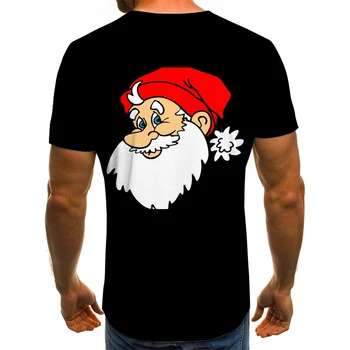 Nový Rok oblečení, Vánoční tričko Santa nejnovější pánské a dámské 3DT tričko.