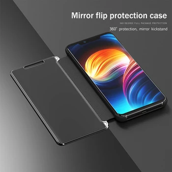 Kožené Pouzdro Kryty pro Samsung Galaxy S8 Luxusní Chytré zrcadlo Pouzdro pro Samsung Galaxy S8 plus Světlo Flip Pouzdro Book Cover
