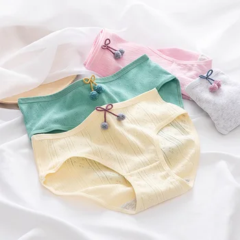 Nové Sexy Bowknot Bavlna, Duté Spodní Prádlo Dámské Butterfly Kalhotky Módní Dámské Kalhotky Kalhotky Čisté Barvy Prodyšné Spodní Prádlo