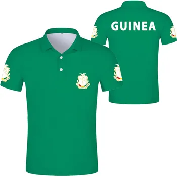 GUINEA POLO shirt diy zdarma vlastní jméno gin POLO shirt národ vlajka země francouzské gn guinejské republiky guinee tisk foto oblečení