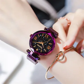 Zbrusu nový design dámské hodinky luxusní dámské hodinky magnetické hvězdnou oblohu quartz hodinky dámské módní hodinky dámy Relogio Feminino