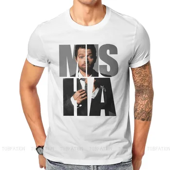 Nadpřirozené Dean Winchester Bavlna Trička Misha Misha Misha Collins Tisk Homme T Tričko Nový Trend Oblečení 6XL