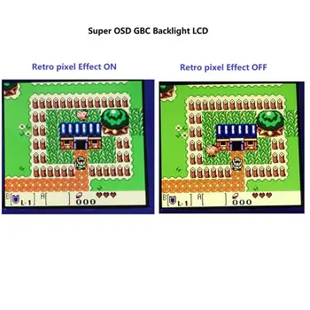 Bílá Obrazovka Super OSD Verze RETRO PIXEL IPS LCD DISPLEJ KIT Jasu Podsvícení Pro GameBoy Color Pro GBC IPS LCD Kit