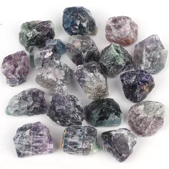 1ks Přírodní Kameny, Barevné Flourite Raw Minerály, Křemen, Energie, Léčení Kameny, Věštění Exemplář