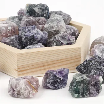 1ks Přírodní Kameny, Barevné Flourite Raw Minerály, Křemen, Energie, Léčení Kameny, Věštění Exemplář
