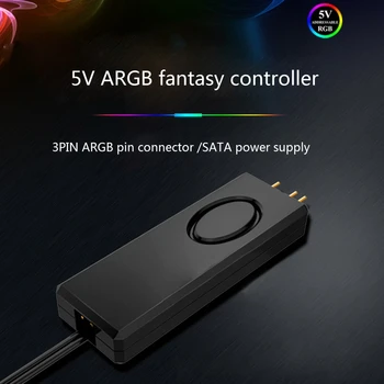 ARGB Controller Dálkové Ovládání 5V 3Pin SATA Napájení Paměti LED Proužek Světla pro Počítače PC Case