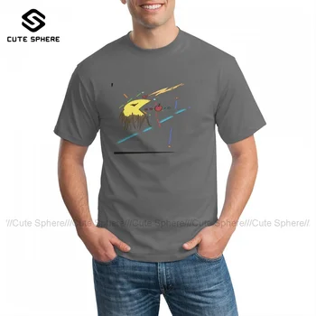 Pacman T Shirt Muži Zábavy Bavlna Tištěné Tričko Krátký Rukáv Classic Tričko Oversize