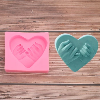 3D Láska Srdce Tvar Silikonové Mýdlo Formy DIY Dort Candel Čokoládové Mýdlo Formy Formy Fondant Cukru Umění Nástroje