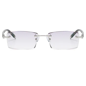 ZIROSAT 58050 Muži Slitiny Titanové Brýle bez Obrouček Rám Mužské Náměstí Ultralight Muž Bezrámové Krátkozrakost Optické Brýle Rámy