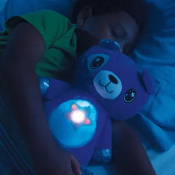 Noční Světlo Plyšová Štěně Plyšové Zvíře S Světlo Projektoru V Břiše Uklidňující Hračky Plyšové Hračky Dárky Pro Děti Dropshipping