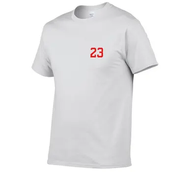 V létě roku 2020 Hot Prodej 23 Tištěné T-shirt Pánské Bavlna, Kolem Krku Svalové Sportovní Fitness Běžecké Pánské tričko Bavlna Značka Top