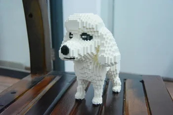 16033 Balody Zvířat Mini Stavební Bloky Pudl SHIHTZU Dog Maxi Diamond Cihly Údaje Hračky Pro Děti