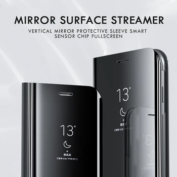 Smart Mirror Flip Pouzdro Pro Mi Xiaomi Redmi Note 9 9S Pro 8 8T 7 10X 8A 7A 4X K20 K30 Pro 9A, 9C 5G 4G Telefon Kryt Funda