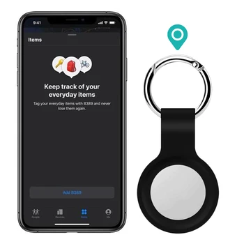 Pro Apple Airtags Tekuté Silikonové Ochranné Pouzdro Pro Apple Lokátor Tracker Anti-ztracené Zařízení Klíčenka Ochranné Pouzdro Hot