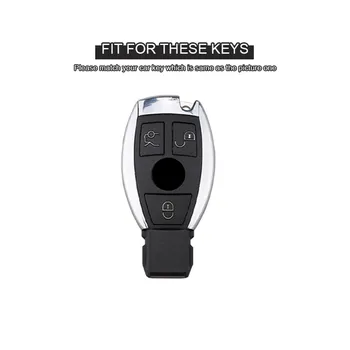 Nové Zinkové Slitiny 3 Tlačítka Auto Dálkové Klíč Pouzdro Fob pro Mercedes Benz B C E S G-Class CIA, CLS, GLA, GLC GLK, SLK Car Styling