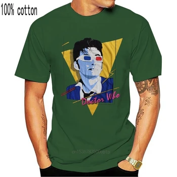 Dr Who T-Shirt. 10. Doktor Cool 80. let Kostým Dárkové Zboží, Maškarní Prodej Cool Ležérní hrdost t shirt muži, Unisex Móda