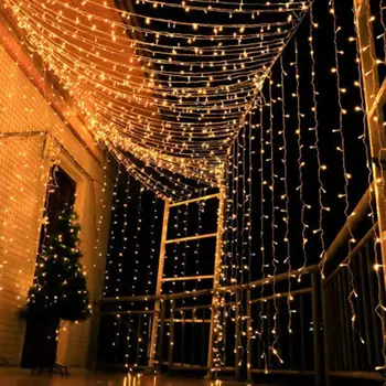 10-50M LED String Světla Venkovní Pouliční Světla EU Plug Dovolenou Osvětlení Garland Dekory Pro Zahradní Vánoční Xmas Svatební Party
