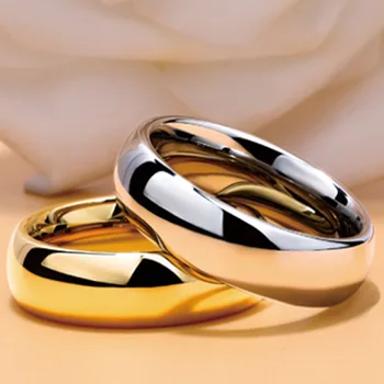 JIOROMY 4 Barvy 2020 6mm Titanové Prsten z Nerezové Oceli Barevné Prsten Černý Jednoduchý Lesklý Prsten Pánské Šperky Pro Ženy
