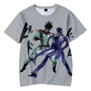 JOJO 3D T Shirt Muži/ženy Anime JOJO Bizarní Dobrodružství Cosplay Kostým Jotaro Kujo Kira Yoshikage tričko Streetwear Topy