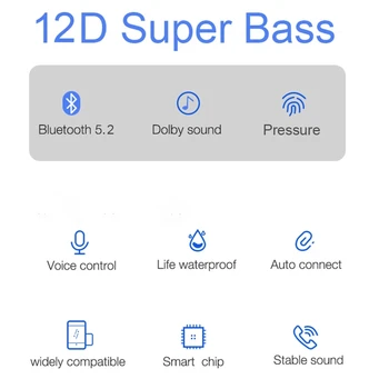SuperPods V6.5 Hybridní ANC Bezdrátové Sluchátka Active Noise cancel 12D Super Bass Sluchátka hej siri Prostorové Audio BES Čipu pk 1562A