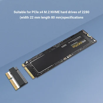 M. 2 NVMe PCIe Adaptér M2 NGFF Adaptér Pro SSD disk Pro Upgrade Macbook Air 2013-2017 Mac Pro 2013 A1465 A1466 A1502 A1398