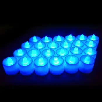 Přenosný 1 KS Kreativní LED Svíčka Multicolor Lampa Simulace Barev Plamen Čajové svíčky Domova Svatbu, Narozeniny, Dekorace Gadget