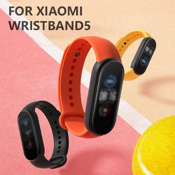 Pro Xiaomi Mi Band 5 Silikon Růžová Náhradní Náramek Náramek Watchband Pro Xiomi Mi Band5 Miband 5 Poutko 23 Barva