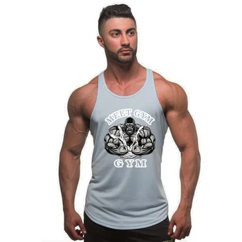 Nové 2021 Muži těsné tílko pánské gym fitness vesta pánské muscle sport Volný čas jogging Cvičení sportovní tričko bez rukávů top