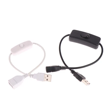 USB Kabel Samec Samice Vypínač NA Kabelu Přepínač Pro LED Power Line