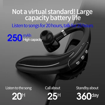 Bluetooth 5.0 Bezdrátové sluchátka háček, ruce zdarma sluchátka čepice, Podnikání, Sportovní Sluchátka Hák, bezdrátové sluchátko pro Apple Android
