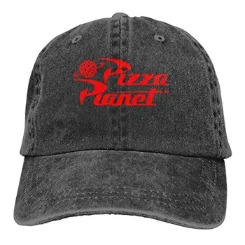 Denim Cap Pizza Planet Baseball Táta Cap Classic Nastavitelný Ležérní Sportovní pro Muže, Ženy Klobouky