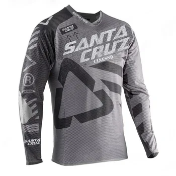 Santa Cruz Enduro Downhill Horské Kolo Dresy MX Motocross BMX Racing Jersey DH Dlouhý Rukáv Cyklistické Oblečení MTB T-shirt