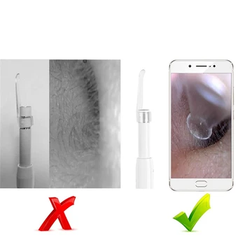 3 v 1 Ucho Endoskop Vizuální Ucho Lžíce 2M kabel 5,5 mm Mini Kamera Diagnostický Nástroj Zdravotní Péče Vizuální Čištění Uší Ucho Vybrat