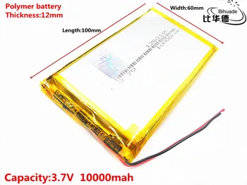 3.7 V 10000mAh 1260100 Lithium Polymer Li-Po, li-ion Dobíjecí Baterie Lipo buňky Pro Electrograph PDA Přenosný Reproduktor hračky