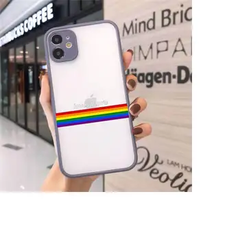 Duha Gay, Lesbické LGBT Hrdosti Telefon Případech matte transparent Pro iphone 7 8 11 12 plus mini x xs xr pro max kryt