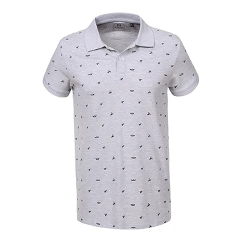 GLO-STORY 2020 Nové Letní Muži Print Polo Košile Krátký Rukáv Tlačítko Turn-Down Límec Topy Muž MTS-0232