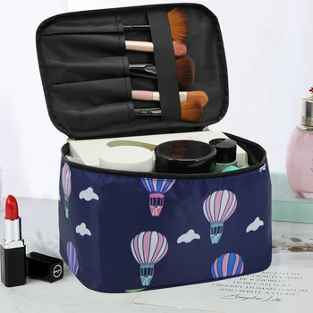 Vysoká Kapacita Make-Up Taška Cestovní Kosmetická Kabelka Potřeby Zdarma Pouzdro Beauty Rtěnka Pocket Kit Dámy Ruměnec Kartáč Organizátor