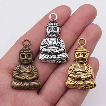 Příslušenství pro šperky kouzlo DIY 39x23mm Buddha kouzlo 2ks