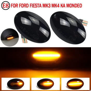 2ks Sekvenční Blikající LED blinkr Boční Obrysové Světlo Pro Ford Fiesta IV MK4 (Typ: JA,JB) Mod.Bj 11/1995-č. 11/2001