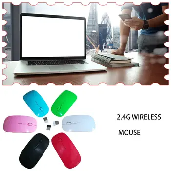 2.4 G Bezdrátová Myš S Usb Přijímač Přenosný Mini Optická Myš Ergonomické Myši Univerzální Myš Pro Notebook Pc Myš